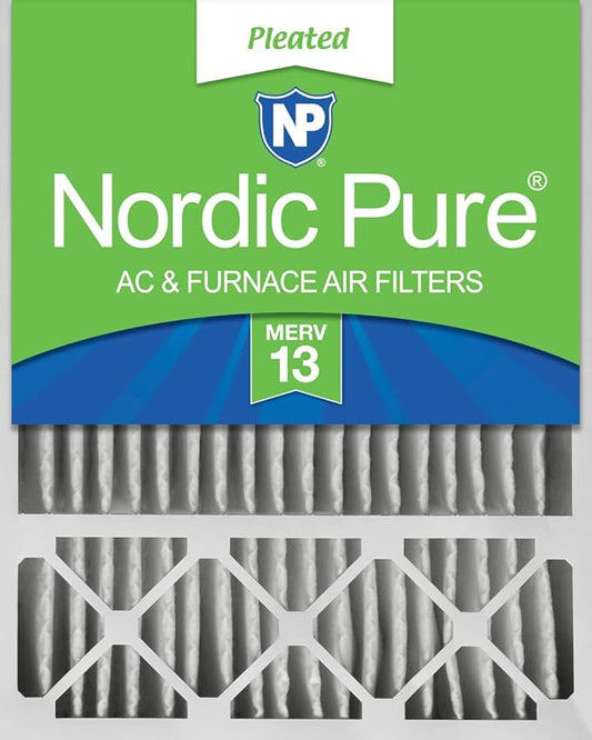 Nordic Pure 20x25x5 (Actual Size: 19 7/8 x 24 7/8 x 4 3/8) Honeywell/Lennox Replacement MERV 13 Air Filter 1 Pack