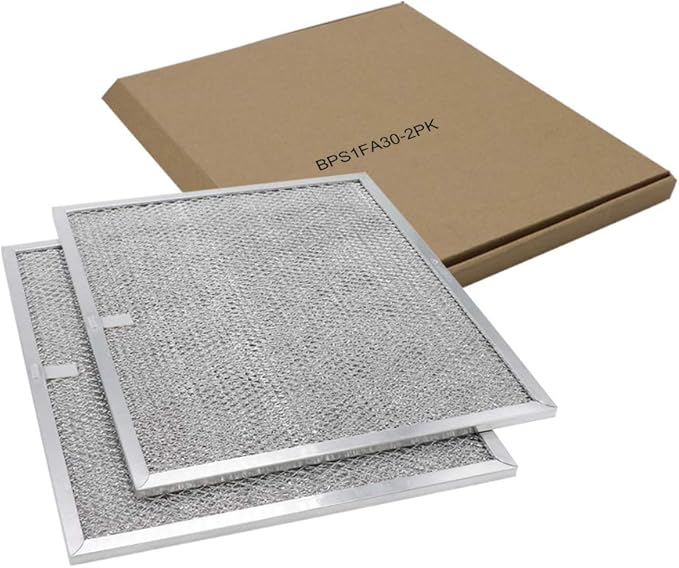 AMI PARTS BPS1FA30 Aluminum Filter (2pcs) Compatible With B-roan Range Hood-11-3/4" X 14-1/4" X 3/8"