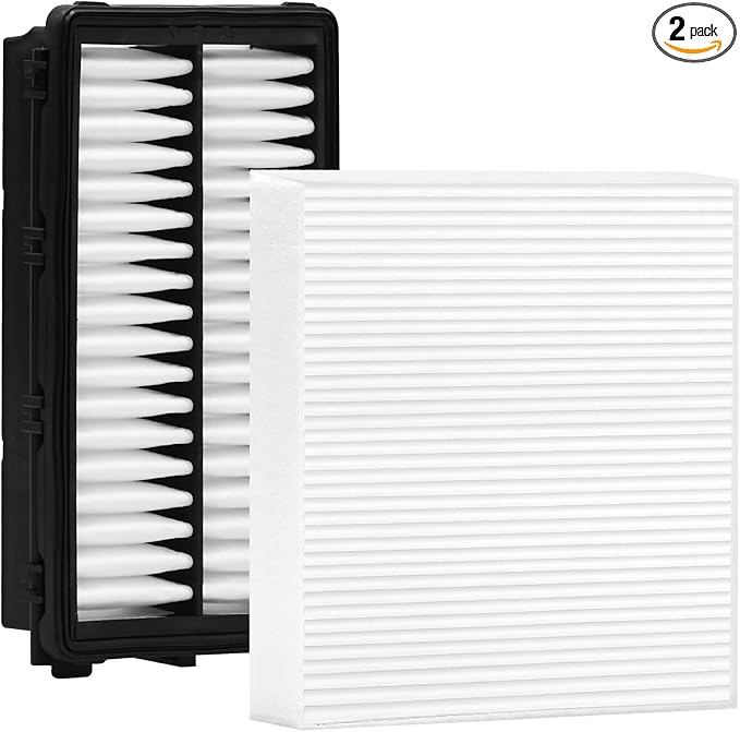 White Cabin Filter & Engine Air Filter Kit for Kia K5 2026 2025 2024 2023 2022 2021