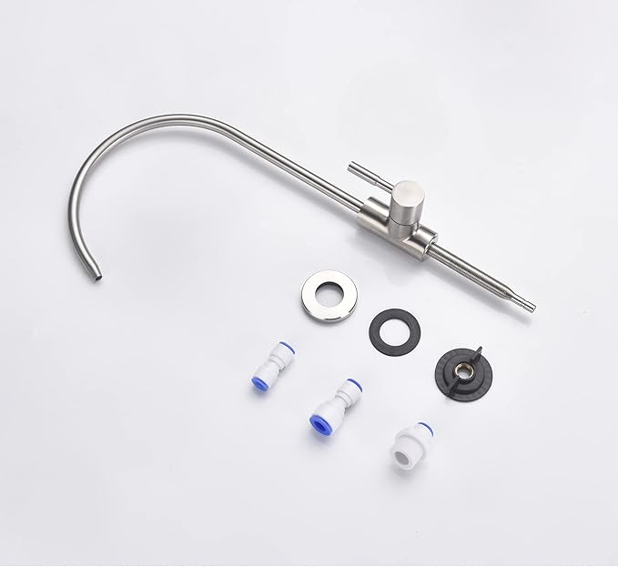 Apaix Drinking Water Faucet Brushed Stainless Steel, Kitchen Water Purifier Faucet for Non-Air Gap Reverse Osmosis Water Filtration System