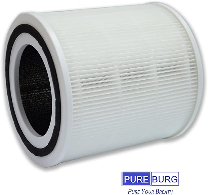 PUREBURG Replacement Filter Compatible with TT-AP005 HEPA Air Purifier,2-Pack H13 HEPA Activated carbon 2-IN-1 4-Stage Filtration Air Clean VoCs