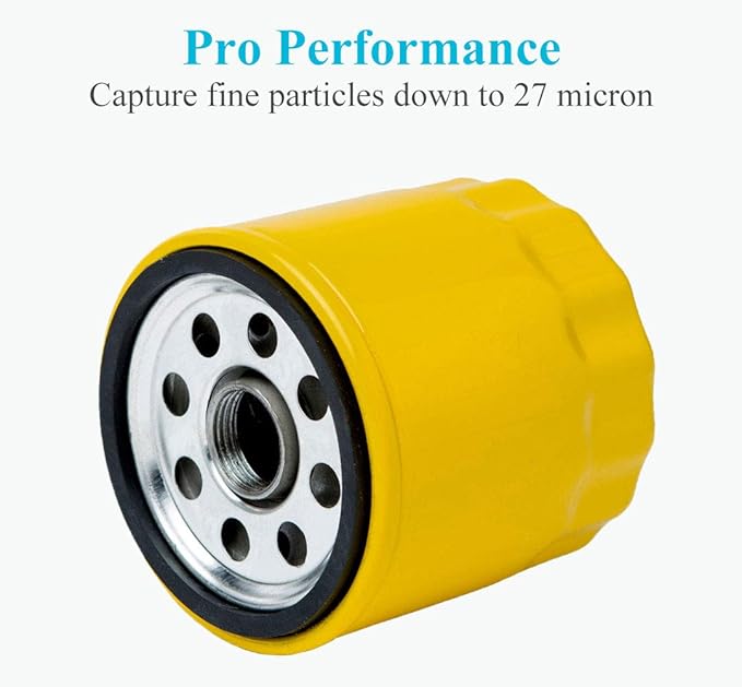 HOODELL 2 Pack 52 050 02-S Oil Filter, Pro Performance for Kohler M18 M20 SV715 SV725 SV735 CV13S CV15S CV22S Engine 52 050 02 5205002S 52 050 02-S1 Oil Filter