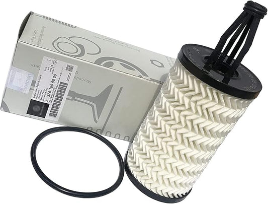 2761800009 Genuine Oil Filter Compatible with Mercedes-Benz Engine Oil Filter Set,Fits C,CLS,E,GLE,ML,SL etc