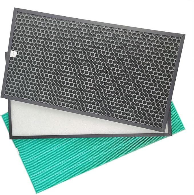 For Coway AP3008FH Air Purifier Replacement Filter Set, Green True HEPA and Active Carbon Filter Set(3Pcs)