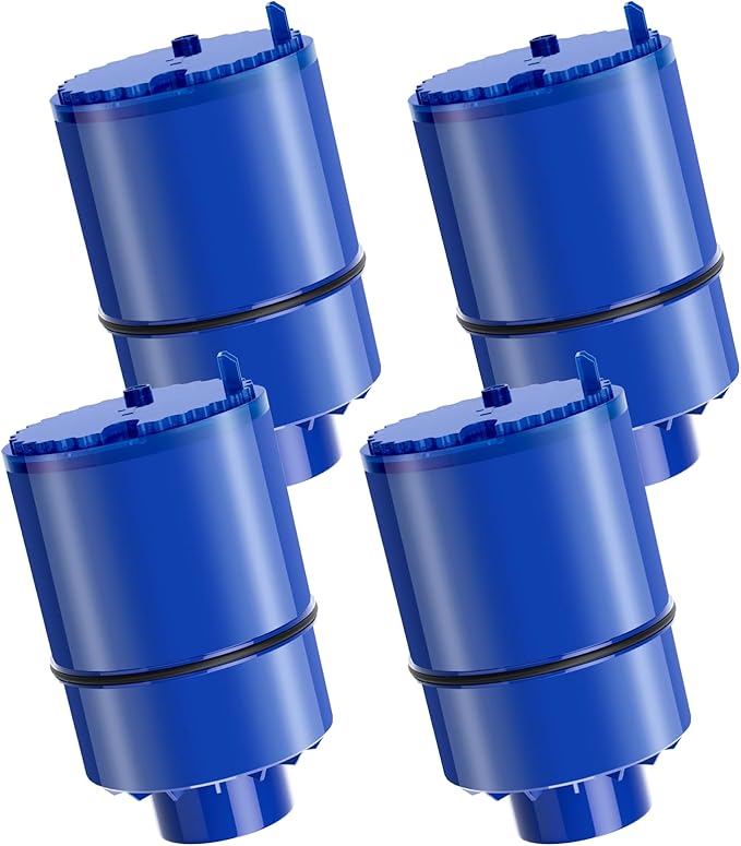 Fil-Fresh 4-Pack PURWater Filter Replacement for RF-9999 PURPLUS Faucet Water Filtration System, NSF Certified, Replace Mineral Core Faucet Mount Water Filter