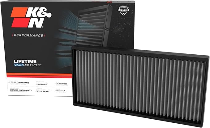 K&N LIFETIME Cabin Air Filter: Premium, Washable, Clean Air for your Cabin: Compatible with 2019-2025 Hyundai: (See Product Description for Select Models), VF4003