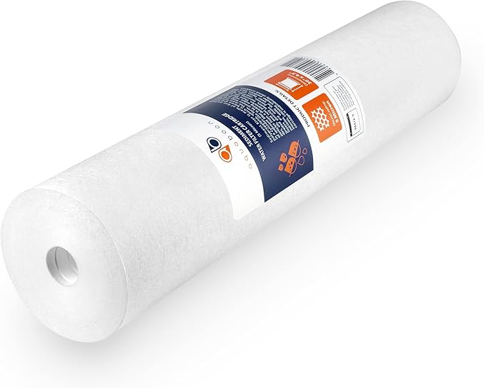Aquaboon 5 Micron 20 x 4.5 Whole House Sediment Filter Cartridge 20 inch Water Filter Replacement Compatible with DGD-5005-20, FP25B, AP810-2, 4-Pack