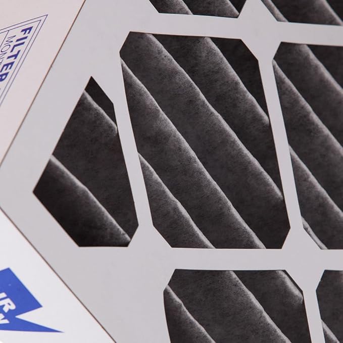 Nordic Pure 20x24x4 (Actual Size: 19 3/8 x 23 3/8 x 3 5/8) Pleated Plus Carbon Air Filters MERV 8 1 Pack