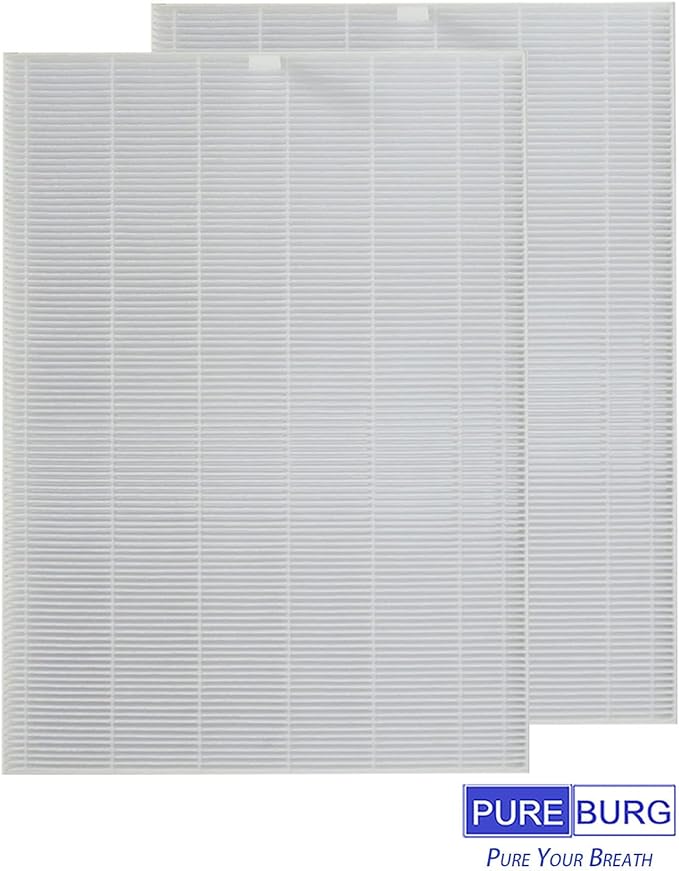 PUREBURG Replacement Filter Compatible with Winix XLC Dual 4-Stage True HEPA Air Purifier, Filter X2, H13 True HEPA Activated Carbon Air Clean Dust VOCs
