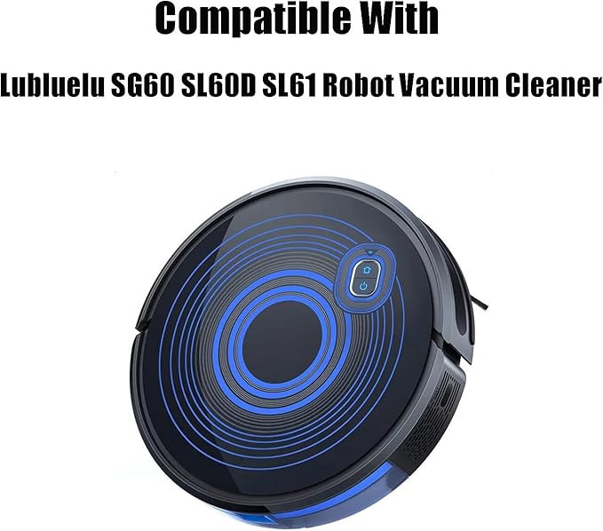 9PCS Accessories Set Replacement for Lubluelu SG60 SL60D SL61 Robot Vacuum Cleaner Spare Parts, Roller Main, Side Brush, Hepa Filter
