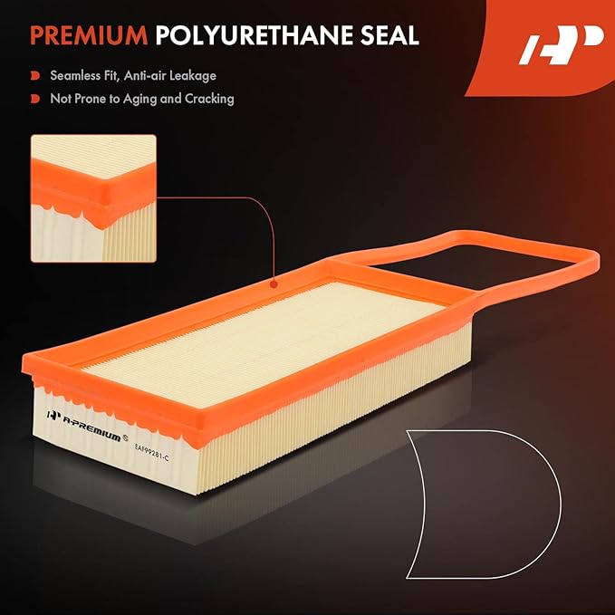 A-Premium 2-C Front Engine Air Filter Compatible with BMW X5 2016 2017 2018 2.0L, Replace# 13718626739