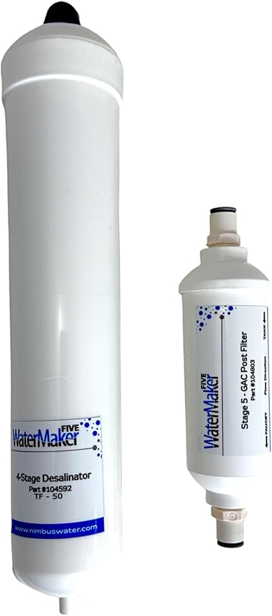 Nimbus WaterMaker 5 ReplacementWater Filter Kit, Nimbus 104208, 104592, 101803, Pelican 104863