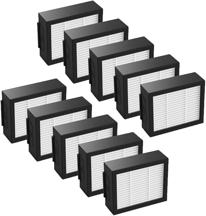 10 Pack Replacement HEPA Filter Compatible for iRobot Roomba i3 i3+,i4 i4+,i6 i6+,i7 i7+,i8 i8+,j7 j7+,E5 E6 E7
