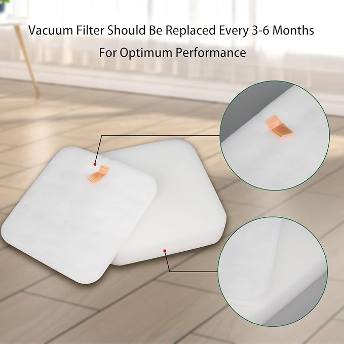 Replacement Filter Compatible with Shark LA401 LA700 LA555 LA500WM LA502 LA500 LA300 LA322 LA455 LA702 Rotator Navigator Lift-Away ADV DuoClean PowerFins Upright Vacuum,Part # XFFK320 (4-Pack)