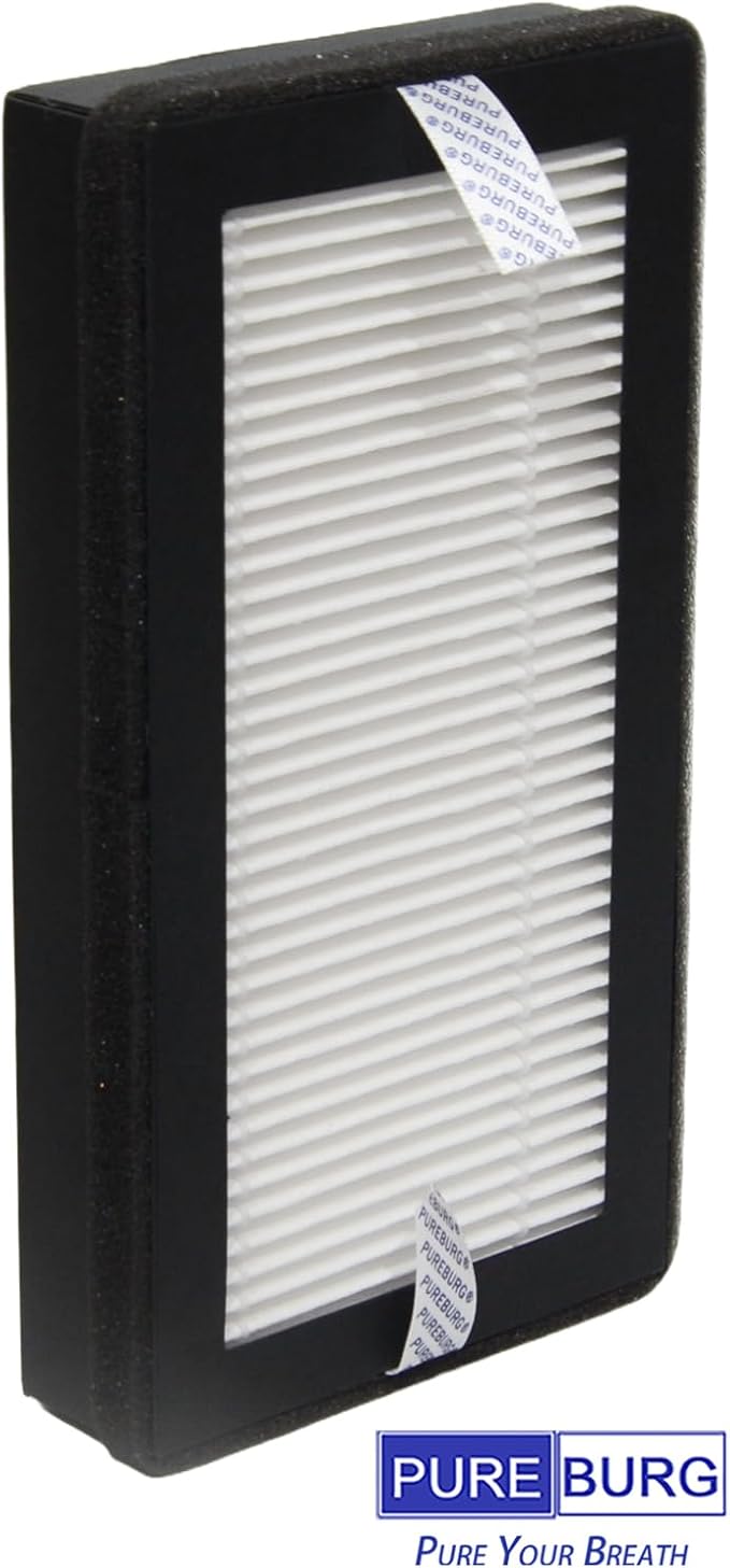 PUREBURG Replacement Filter Compatible with EyeVac Air 2-in-1 Air Purifier & Touchless Vacuum, 6-Pack H13 HEPA Activated Carbon 3-Stage Filtration