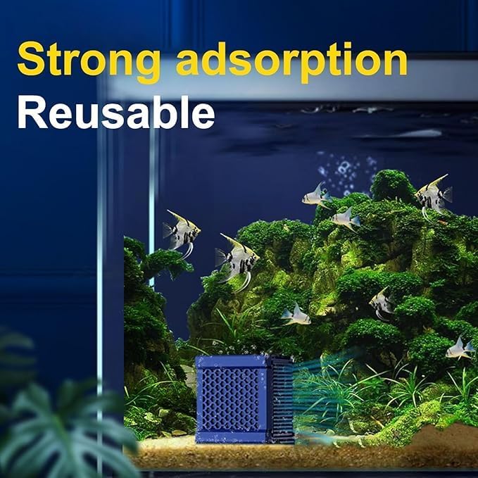 Eco-Aquarium Water Trough Purifier Cube, Filternatur Horse Water Trough Filter, Super Strong Filtration & Odor Control