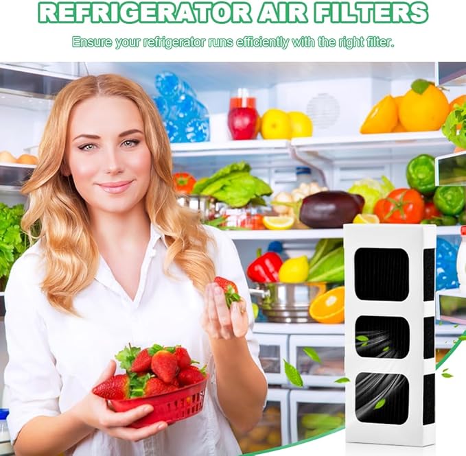 8 Pack Refrigerator Air Filter Replacement for PAULTRA2, Compatible with Frigi-daire Pure Air Ultra 2, Pure Airs Ultra ii & Electro-lux FRIDGIDARE Model 242047805, 5303918847, EAP12364179