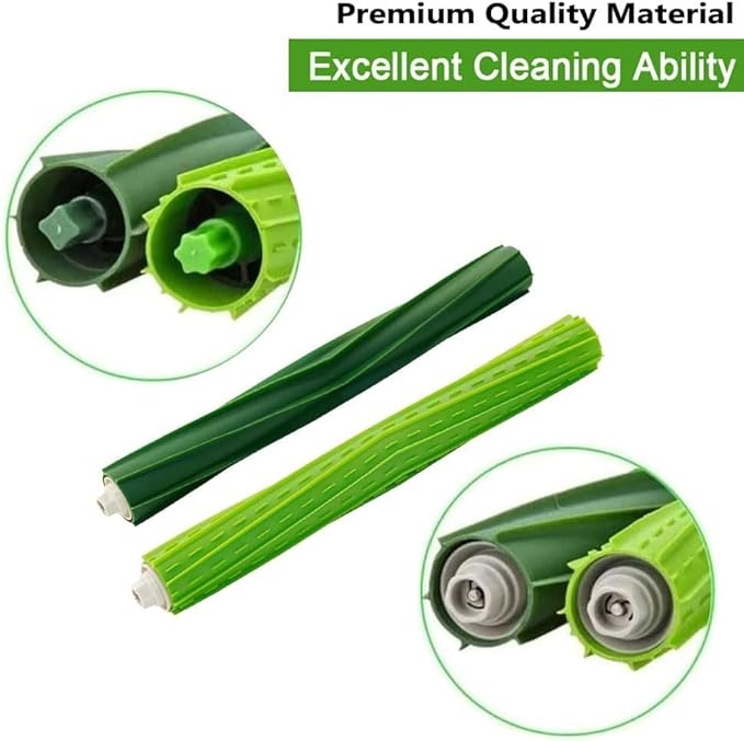 Replacement Parts for iRobot Roomba s9 (9150) s9+ s9 plus (9550) S-Series Vacuum Cleaner, Multi-Surface Rubber Roller Brushes, 2 Sets