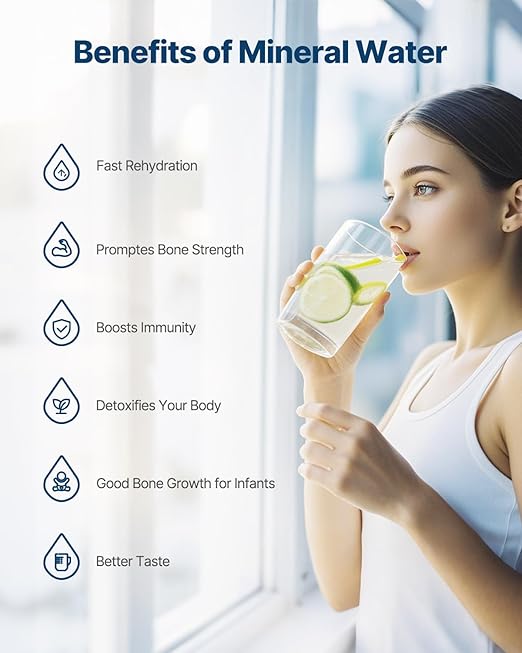 VEVOR Alkaline Water Filter, Universal Remineralization Filter, pH Balance and Restore Essential Minerals, Replace Inline Mineral Filter Fit for Undersink RO System, Water Purifier, 1/4" Quick-Connect