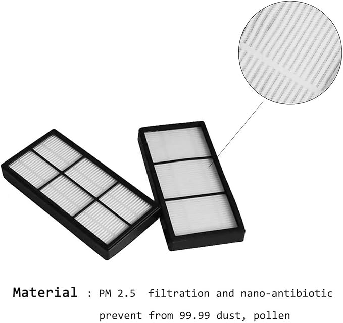 MZY LLC 23 Pack Replacement Parts for iRobot Roomba 800 900 Series 960 850 860 870 871 880 890 980 985 Vacuum Cleaner, Replenishement Kit with 2 Set Debris Extractor + 6 Filters + 3 Side Brushes