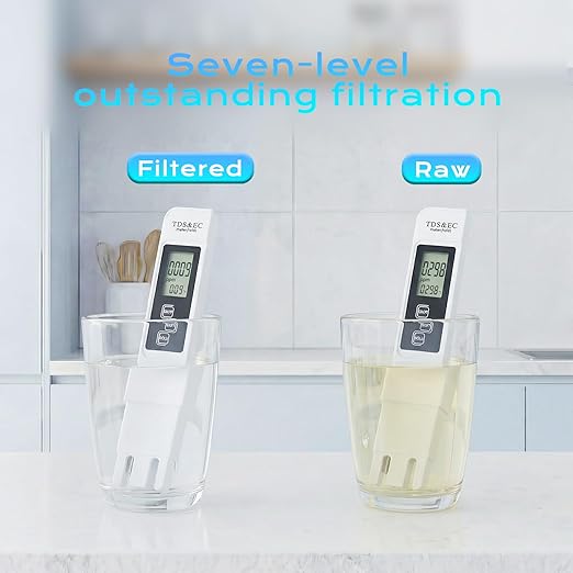 800G Reverse Osmosis Water Purifier, Under Sink RO System with Digital Faucet, 2.1L/min Fast Flow, 2:1 Drain Ratio, 4000L Total Capacity, Filter Replacement Alert, Tankless