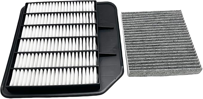 Engine & Cabin Air Filter Fit for 2017-2024 Nissan Armada, 2011-2013 Infiniti QX56, 2014-2024 QX80, V8 5.6L, Replace 16546-1LA0A 999A2-VX000 165461LA0A 999A2VX000