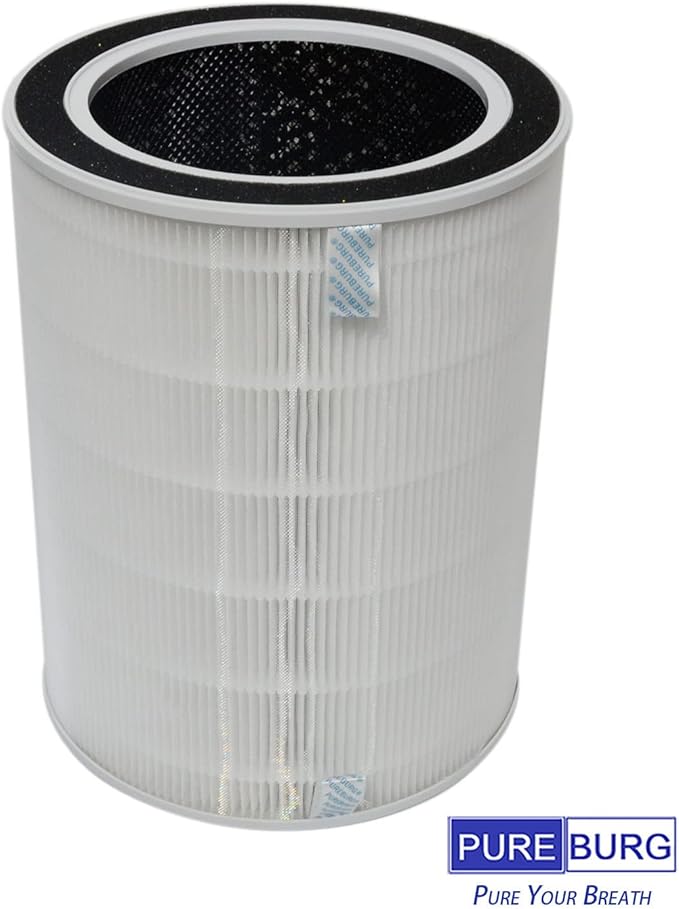 PUREBURG NDAP-01 Replacement Filter Compatible with Hestom NDAP-01 NDAP-02 Home HEPA Air Purifiers Part VK-6052,H13 HEPA 4-Stage Filtration Activated Carbon