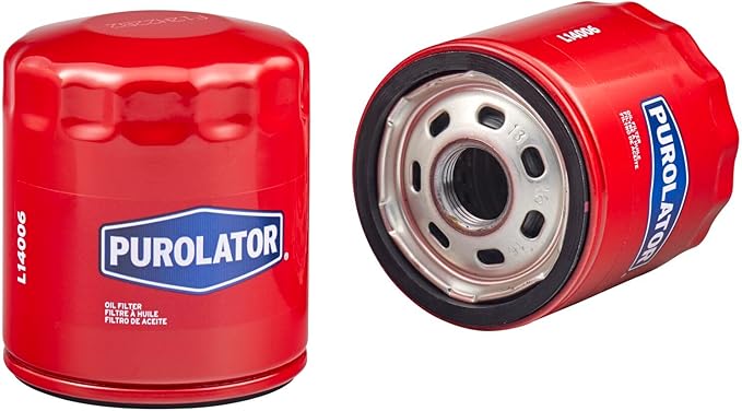 Purolator L14006 Premium Engine Protection Spin On Oil Filter Compatible With Chevrolet Silverado 1500, Tahoe, Suburban 1500, Silverado 2500 HD, Corvette, GMC Yukon and Sierra 1500