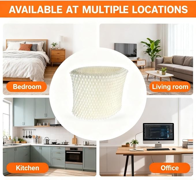 Humidifier Filter C Compatible with Honeywell HC-888N, HC-888, Wicking Filters Replacement Pack of 4
