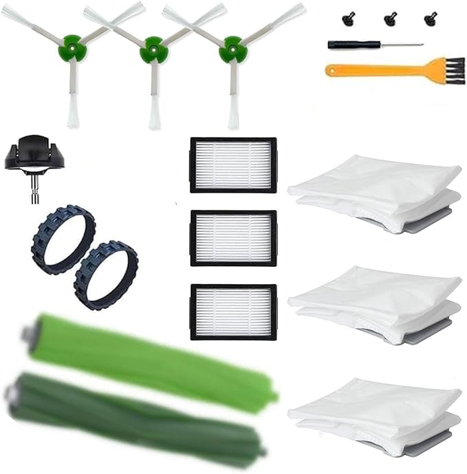 Replacement Parts - Replenishment Kit Compatible with iRobot Roomba All e i and Some j Series, i1, i1+, i3, i3+, i4, i4+, i5, i5+, i7, i7+, i8+, j5, j5+, j7, j7+, j8, j8+, j9+