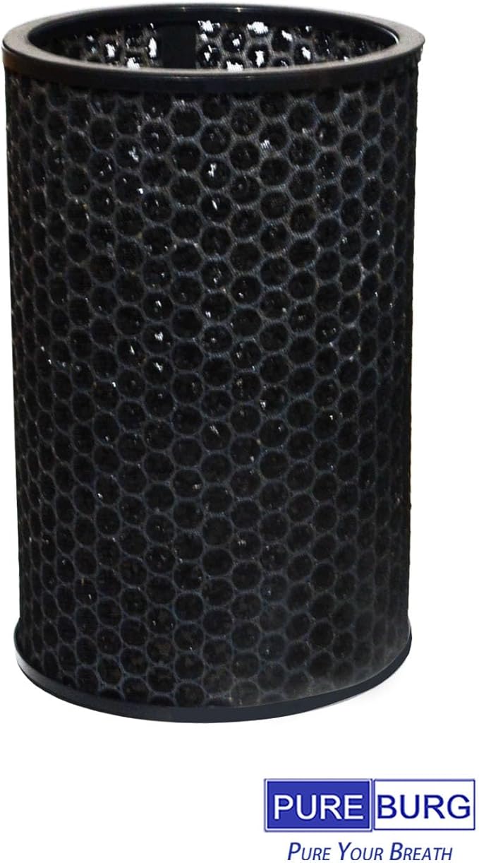 PUREBURG Replacement Filter Compatible with Dyson HushJet Air Purifier Compact HJ10, 1 Pack 360 HEPA + Activated Carbon 2-in-1 For Air Clean Dust VOCs Odor