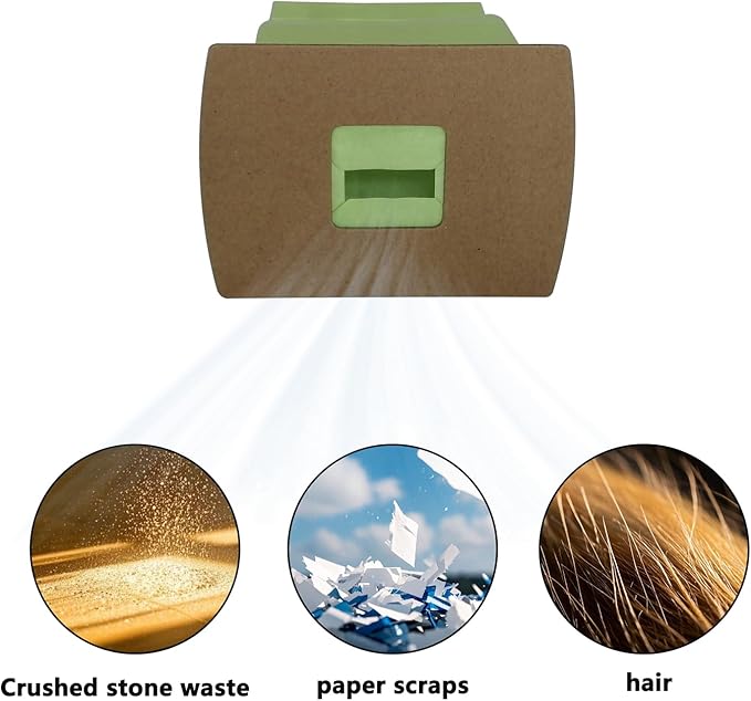 Replacement PKBB12DW Type BB Vacuum Cleaner Bags Compatible with Oreck XL Buster B BB - All Handheld Vacuum BB180, BB280, BB850, BB870, BB880, BB900, BB1000, BB1100, BB1200, MV160, CC1600-6pcs