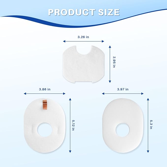 4 Pack Filter Replacement for Shark Rocket Vacuum HV300 HV301 HV300W HV302 HV305 HV310 UV450 Foam & Felt Filter Kit