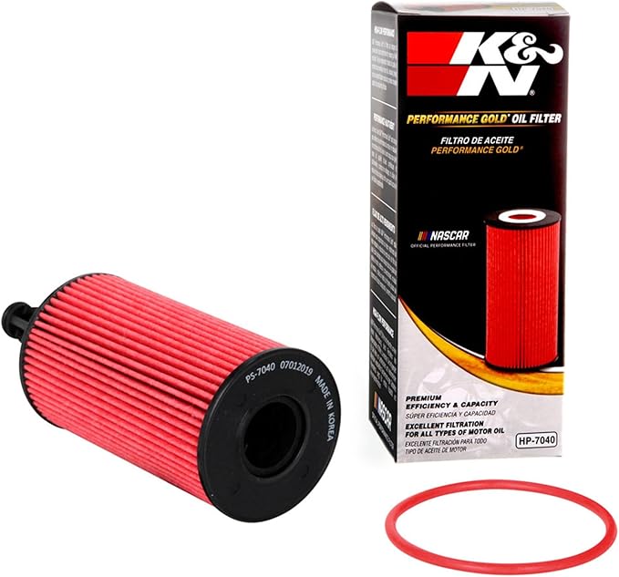 K&N Premium Oil Filter: 20,000 Mile Engine Protection, High Capacity/High Efficiency: Compatible with 2011-2022 Merecedes Benz: (See Product description for Select Models) HP-7040