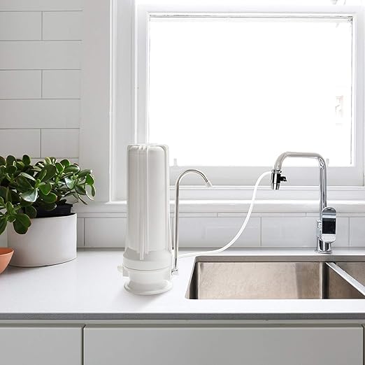 Premier Countertop Water Filter with Fluoride/Arsenic/Chlorine Reduction | Multi-Stage Single Filtration System Made in USA