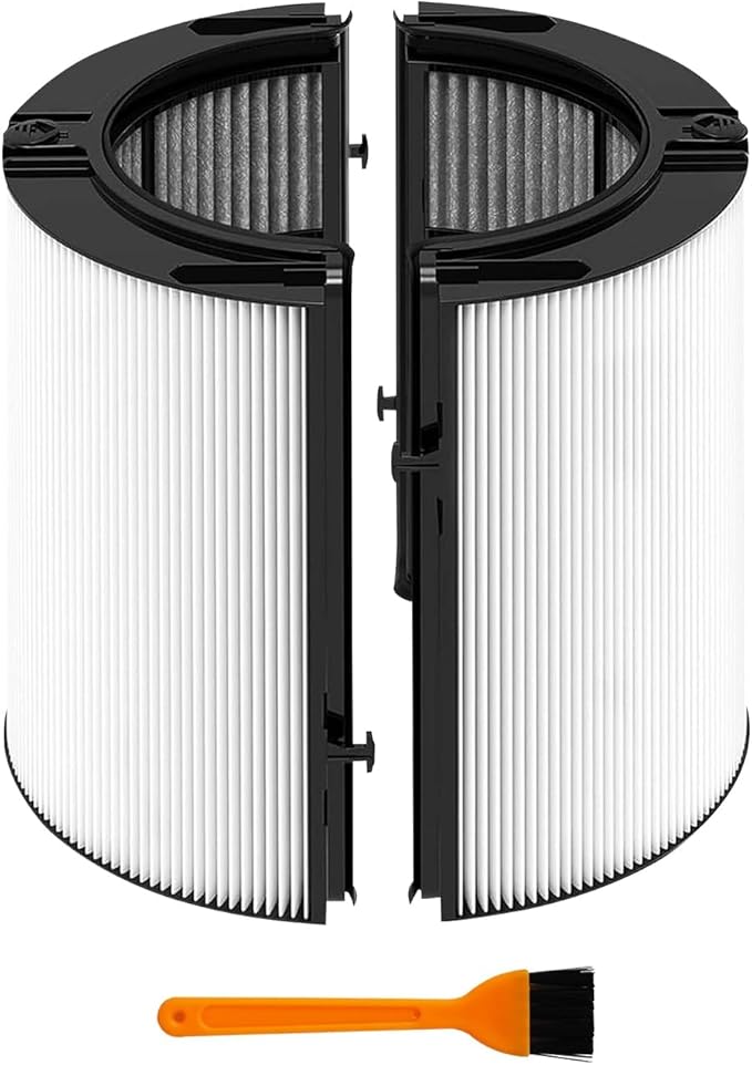 360 Combi Glass Hepa + Carbon Air Purifier Filter for Dyson TP10 TP07 HP07 HP09 HP10 TP09 TP06 HP06 TP7A PH01 PH02 PH03, Air Purifier Filter Replacements for Dyson, 1 Pack