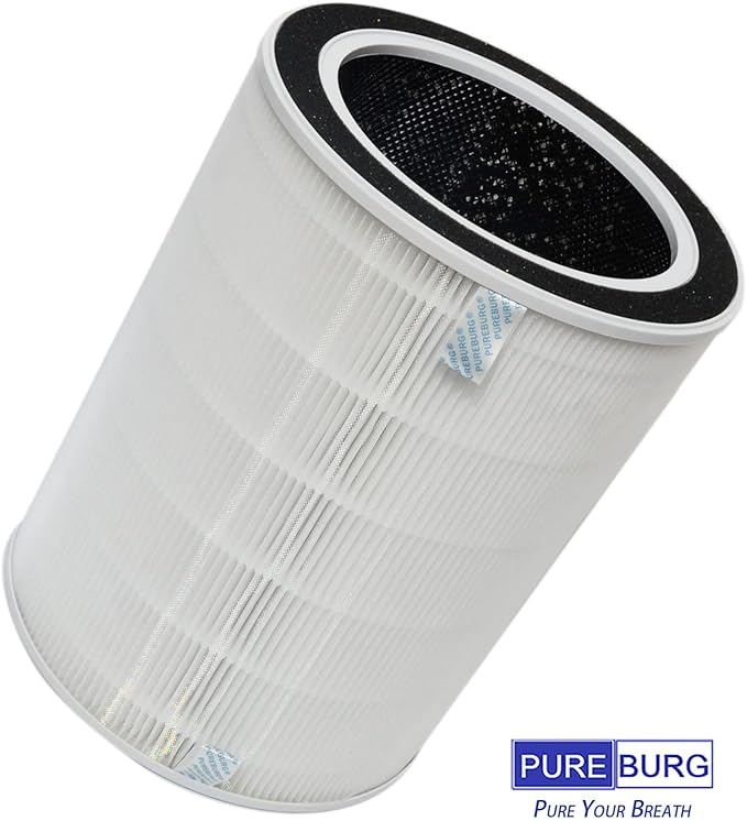PUREBURG NDAP-01 Replacement Filter Compatible with Hestom NDAP-01 NDAP-02 Home HEPA Air Purifiers Part VK-6052,H13 HEPA 4-Stage Filtration Activated Carbon