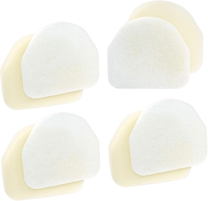 HQRP 4-Pack Foam & Felt Filter Kit Compatible with Shark Navigator NV100, NV100 26, NV105, NV106, UV300, UV300 26 Upright Vacuum Cleaner