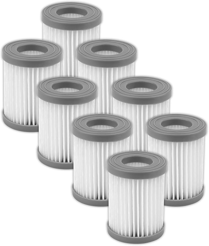 (8 Pack) M320 Replacement HEPA Filters Compatible with Lefant M320/ M320G Robot Vacuum Cleaner, Filter Kit, Filters Accessories Kit, Upright Filter, Canister Filters, Vacuum Filter