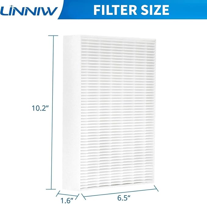 HPA300 Filter R Replacement Compatible with Honeywell Air Purifier HPA100/200/300 and 5000 Series, 6 Pack Honeywell R Filters (HRF-R3 & HRF-R2 & HRF-R1)