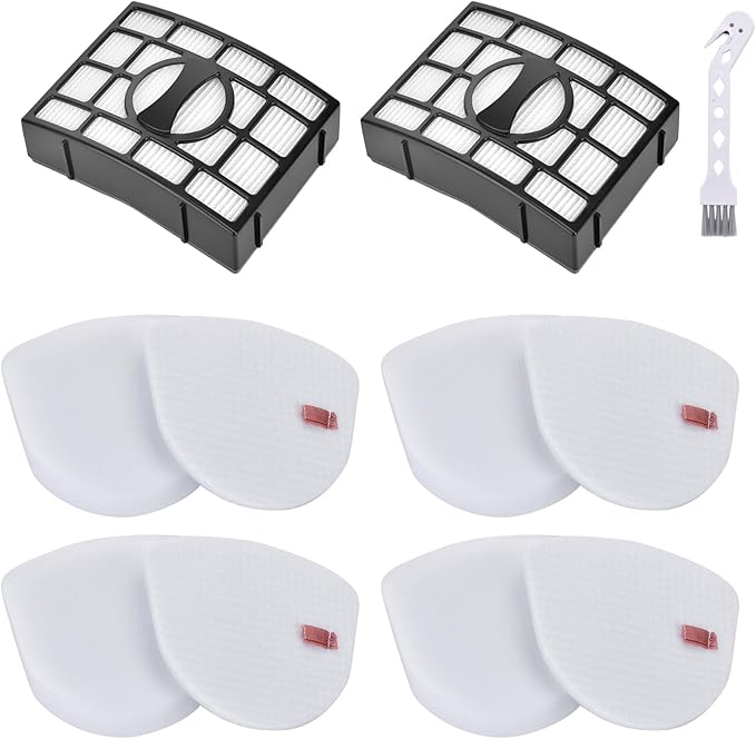CU530 Filter Replacement for Shark Navigator Lift-Away Vacuum UV725 UV730 & Navigator Zero-M Lift-Away Speed Vacuum ZU560, 2 Post-motor+4 Foam& Felt Filters, Compare to part # XFFK560&XHEPA560