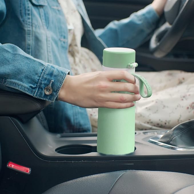 PHILIPS Water Bottle with Filter, Filter Water Bottle Stainless Steel with GoZero Everyday BPA-Free Tap Water Filter, Water Filter Bottle Keep Drink Cold 24 Hours, 3 Filters for 120 gal / 6 Months
