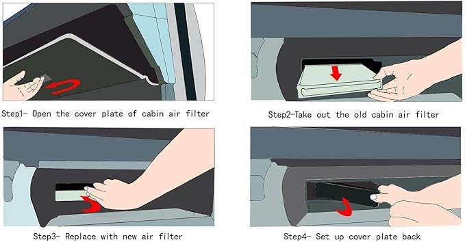 GF855 Cabin Air Filter For Mercedes-Benz E300 2017-2019, GLC300 2016-2022, GLC350 18-20, AMG GT 53,CLS450,G550,G63 AMG 2019-2022, C300 2015-2022, E450,E53 AMG 2019-2022, C63 AMG 2016-2021, 2058350147