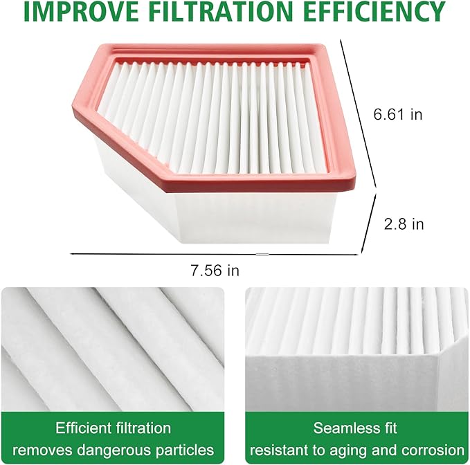 2PCS Cabin Engine Air Filter Kit JM277 JMRA0A Fits for Rogue 2021 2.5L, Rogue 2022 2023 2024 2025 1.5L, 27277-6RC0A, 16546-6RA0A, CF12252