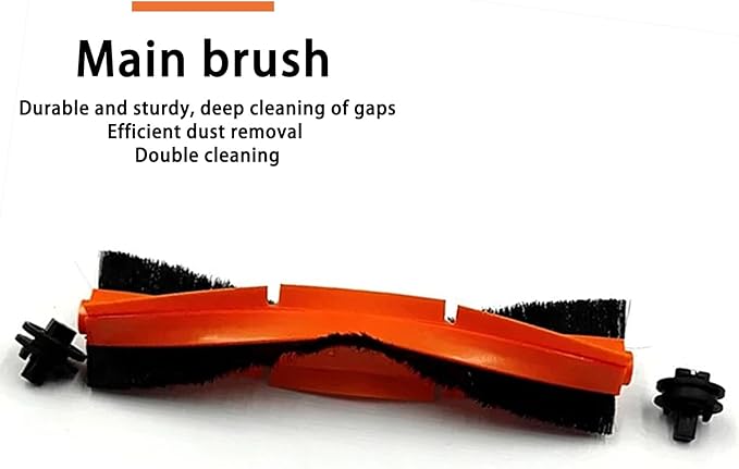 Replacement Kit Accessories Compatible with Xiaomi S20 plus S20+ Robot Vacuum Cleaner B108GL Parts 2 main brush 6 side brushes 6 filter 6 Mop cloth(20kit) ﻿