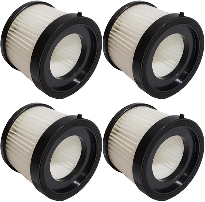 PUREBURG DCV501HB DCV5011H Replacement Filter Set Compatible With DEWALT 20V Cordless Handheld Vacuum. 4-Pack HEPA +8 x Washable & Reusable