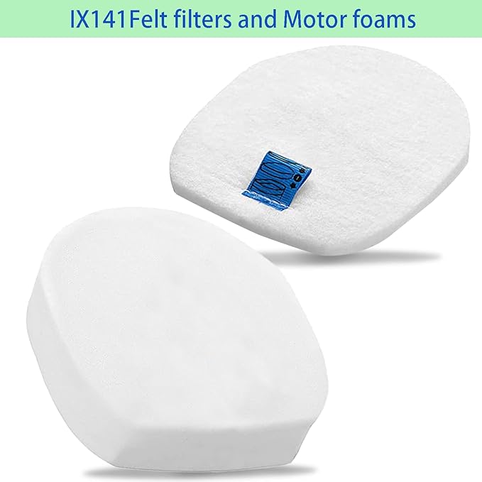 IX140 IX141 IX142 Filters, Vacuum Filters for Shark Rocket Pet Pro IZ140 IZ140C IZ141C IZ162H IZ362H IZ440H IZ462H IZ482H IZ483H Stick Vacuums, Part 616FJ140 and 617FJ140, 6 Pack Foam and Kit