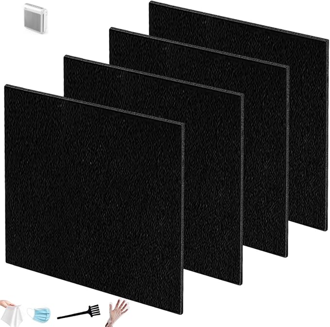Ap-1512hh replacement filter Compatible with coway airmega filter replacement, AP-1512HH-FP, AP-1518R, AP-1519P, 200M Air Purifier, 14.84” x 12.71” x 0.2” – Activated Carbon Pre-Filters, 4-Pack