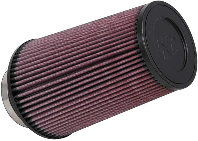 K&N High-Flow Original Lifetime Universal Clamp-On Air Filter: High Performance, Premium, Washable: Flange Diameter: 3.5 In, Filter Height: 9 In, Flange Length: 1.75 In, Shape: Round Tapered, RE-0920