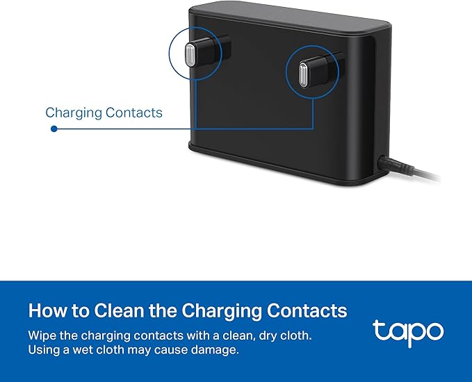 Tapo Robot Vacuum Charging Base, Compatible with RV30 Max, RV20 Max